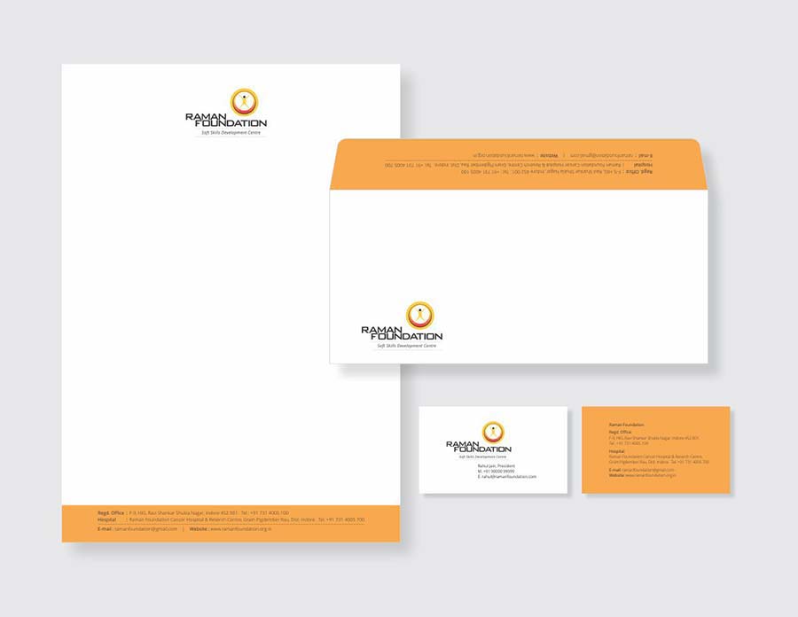 Raman Foundation- soft skills development centre stationery